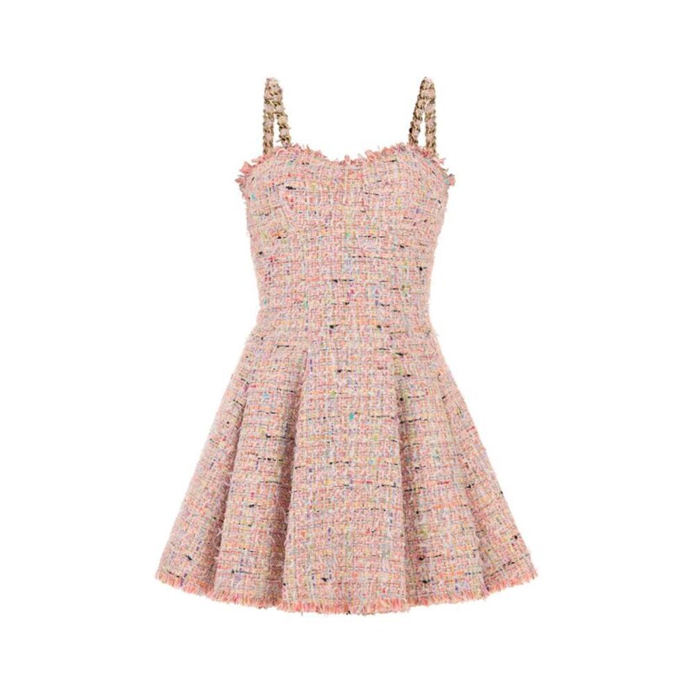 Balmain Women Multicolor Tweed Mini Dress